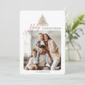 ホリデー ラスティック エバーグリーン メッセージ フォト クリスマス (スタンド正面)