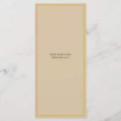 ホリデー ラックス エレガント クリスマス メニュー カード (裏面)