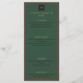 ホリデー ラックス エレガント クリスマス メニュー カード (正面)