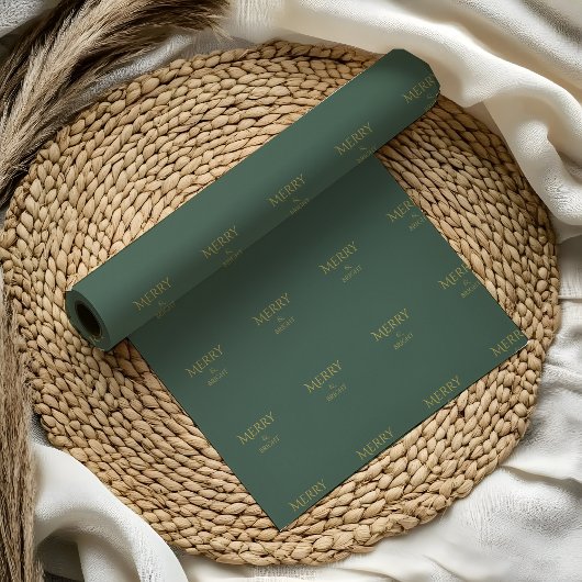 ホリデー ラックス クリスマス ラッピング ペーパー | 緑