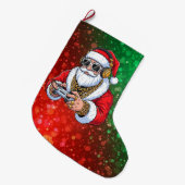 ホリデー ラージクリスマスストッキング (正面 (吊り時))