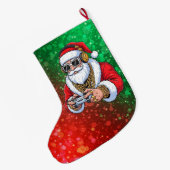 ホリデー ラージクリスマスストッキング (裏面 (吊り時))