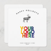 ホリデー リンデビュー 業務 ロゴ クリスマス カード (正面/裏面)