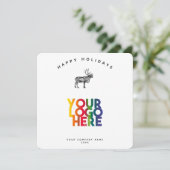 ホリデー リンデビュー 業務 ロゴ クリスマス カード (スタンド正面)