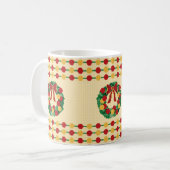 ホリデー リース ニット コーヒーマグカップ (正面左)
