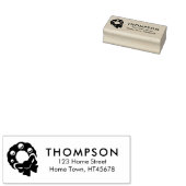 ホリデー リース 返信先住所 ラバースタンプ (押印)