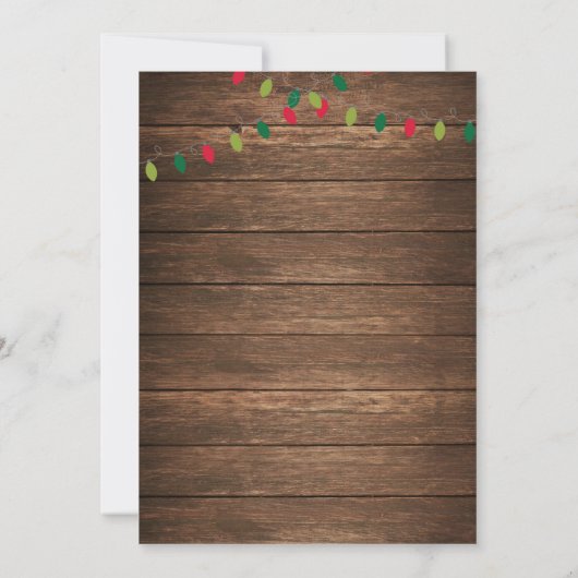 ホリデー ルアウ 招待状 (裏面)