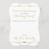 ホリデー ヴィンテージ クラシック インビテーション (裏面)