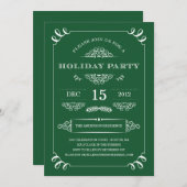 ホリデー ヴィンテージ | ホリデーパーティー招待状 招待状 (正面/裏面)