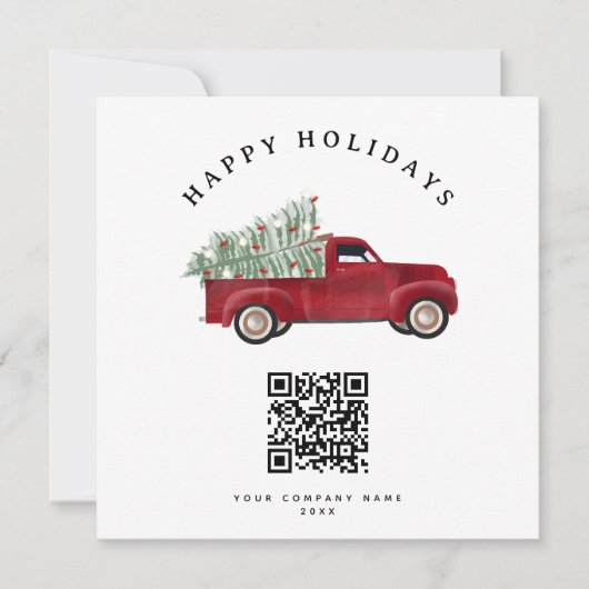 ホリデー 企業 ビジネス QRコード クリスマスツリー (正面)