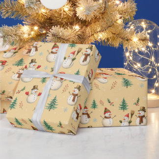 ホリデー 冬 クリスマス ラッピングペーパー