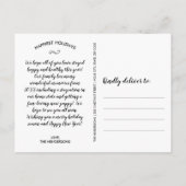 ホリデー&新年の希望とペットド信じッグの写真 ポストカード (裏面)