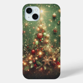 ホリデー 赤 緑 ゴールド シルバー オーナメント iPhone 15 MINIケース