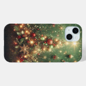 ホリデー 赤 緑 ゴールド シルバー オーナメント Case-Mate iPhoneケース (裏面 (横))