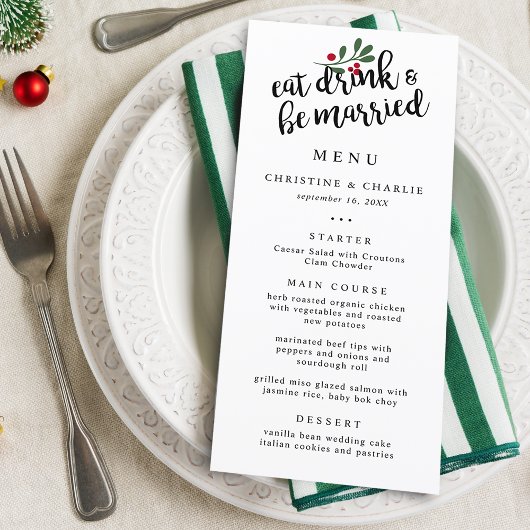 ホリデー 食べて飲んで結婚しよう クリスマス ベリー メニュー