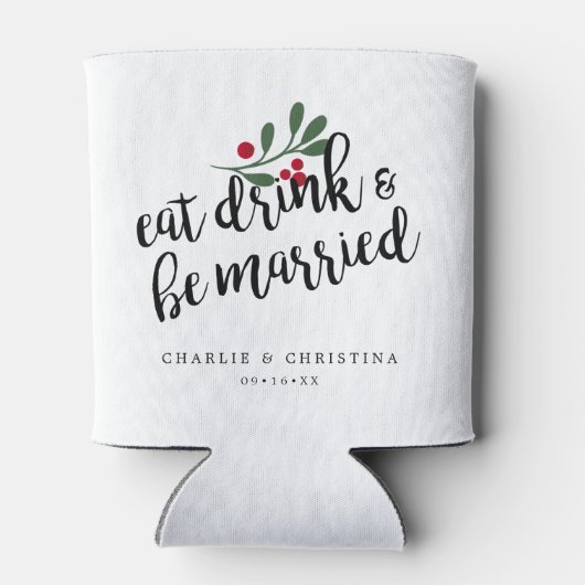 ホリデー 食べて 飲んで 結婚しよう クリスマス ベリー 缶クーラー (裏面)