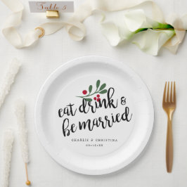 ホリデー 食べ 飲んで 結婚しよう クリスマス ベリー ペーパープレート