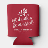 ホリデー 飲んで食べて結婚しよう 赤 缶クーラー (裏面)