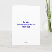 ホリデ威厳のあるーホース シーズンカード (裏面)