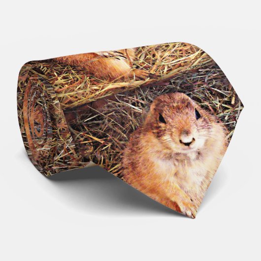ホリネズミの人のタイ ネクタイ (ロール)
