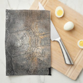 ホリネズミカメの貝パターン キッチンタオル (四つ折り)