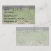 ホリネズミカメの隠れ穴および生息地(Gopherusのポリプ 名刺 (正面/裏面)