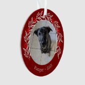 ホリパーソナライズされたーペッエレガントトフォトオーナメント オーナメント (正面)