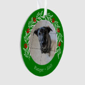 ホリパーソナライズされたーペッエレガントトフォトオーナメント オーナメント (正面)