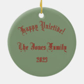 ホリパーソナライズされたー・キング/ユレタイド セラミックオーナメント (裏面)