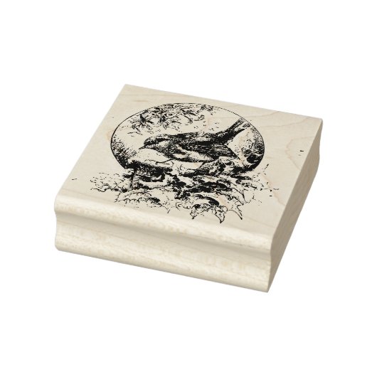 ホリビクトリアンーの可愛い鳥 – ヴィンテージクリスマス ラバースタンプ (スタンプ)