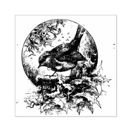 ホリビクトリアンーの可愛い鳥 – ヴィンテージクリスマス ラバースタンプ