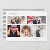 ホリミニマルデーフォトコラージュ | シルバーストライプズ シーズンカード (正面/裏面)