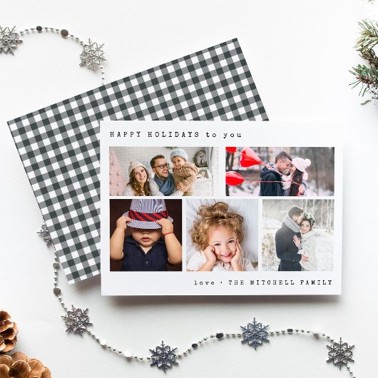 ホリミニマルデーフォトコラージュ | Black Ingham シーズンカード