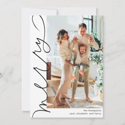 ホリメリーティパーソナライズされたフォトカード シーズンカード (正面)