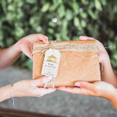 ホリメリーデークリスマスホーリーファミリー金ゴールドに名前 ギフトタグ