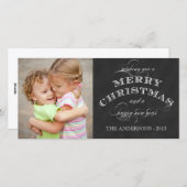 ホリメリーデーフォトカード | 黒板 シーズンカード (正面/裏面)