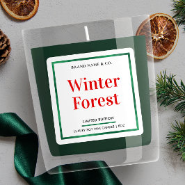 ホリモダンティエレガントス・クリスマス・キャンドル包装 スクエアシール