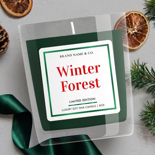 ホリモダンティエレガントス・クリスマス・キャンドル包装 スクエアシール