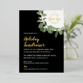 ホリモダンティ企業のロゴ資金集めガラ金ゴールド 箔シーズンカード (立ち正面)