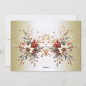 ホリモダンディフラワーズホリデーカード シーズンカード (裏面)