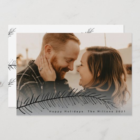 ホリモダンデイ文字ファーンフォトカード シーズンカード (正面/裏面)