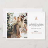 ホリモダンデーフォトカード、メリークリスマス シーズンカード (裏面)