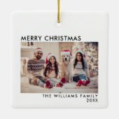 ホリモダンデーフォトメリークリスマス セラミックオーナメント (裏面)