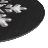 ホリモダンデーブラックアンドホワイトスノーフレーク カッティングボード (角)