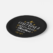 ホリモダンーすてきクリスマスのおもしろいパーティー ペーパープレート (アングル)