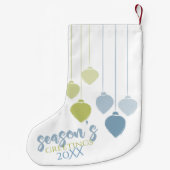 ホリモダンーすてきミニマリストホリデーボーブル スモールクリスマスストッキング (裏面)