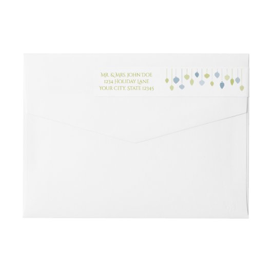 ホリモダンーすてきミニマリストホリデーボーブル ラップアラウンドラベル (裏面)