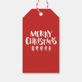 ホリモダンーすてきメリー聖降誕祭の白い脚本 ギフトタグ (裏面)