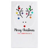 ホリモダンートインデアお洒落クリスマス スモールペーパーバッグ (裏面)
