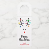 ホリモダンートインデアお洒落クリスマス ボトルネックタグ (正面)